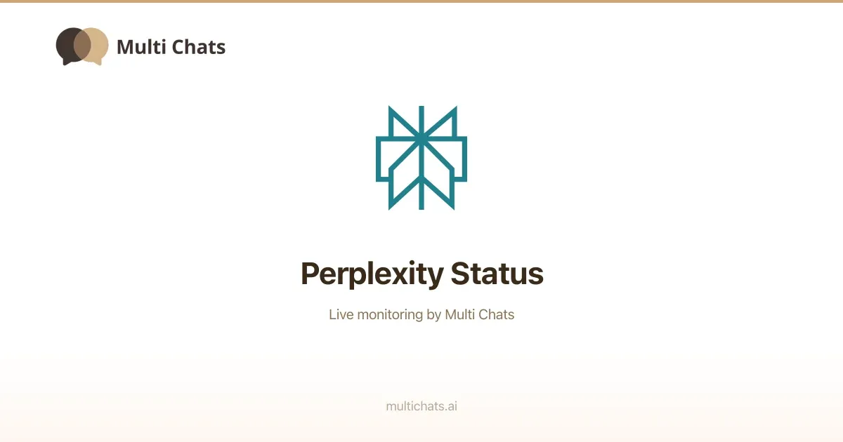 Perplexity Status — Real-Time Updates | MultiChats